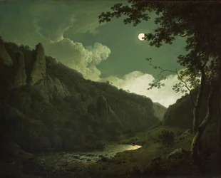 Dovedale au clair de lune, vers 1784-85